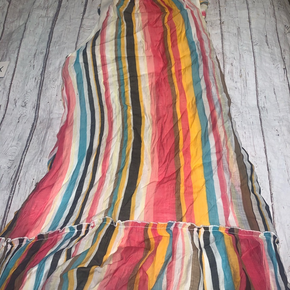 Listicle colorful striped sleeveless dress M - Picture 3 of 3